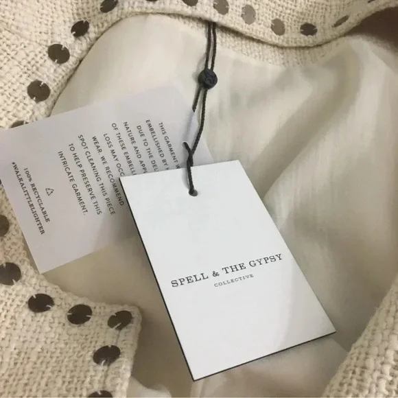 Spell & The Gypsy Collective Alphie Jacket Women’s Size Medium (6) New With Tags - Picture 5 of 13